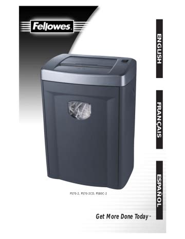 Download Fellowes Ps70 2 User Guide 