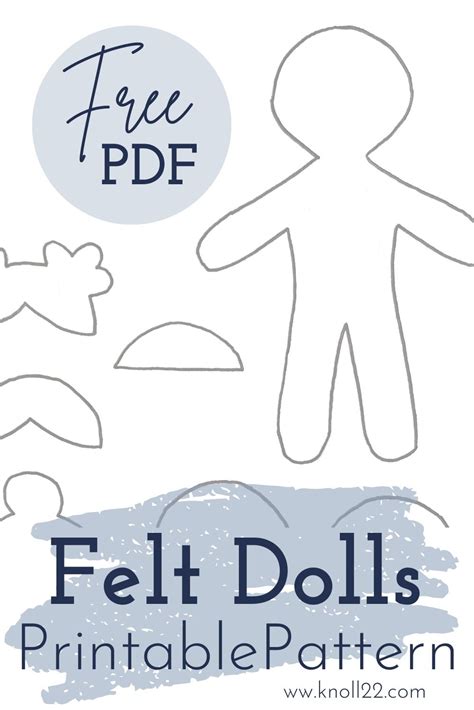 felt doll making template
