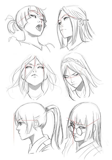 Female Anime Face Reference