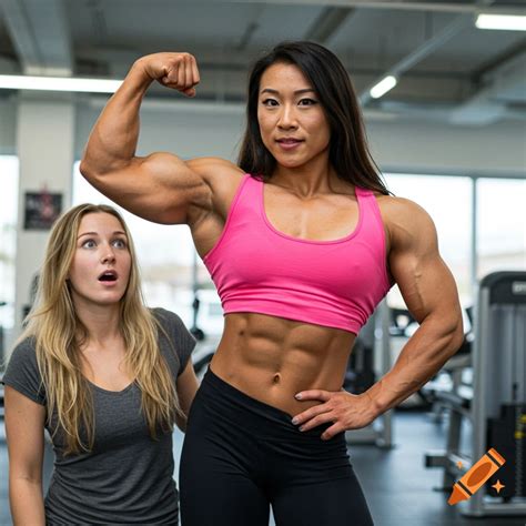 female bodybuilder nude video