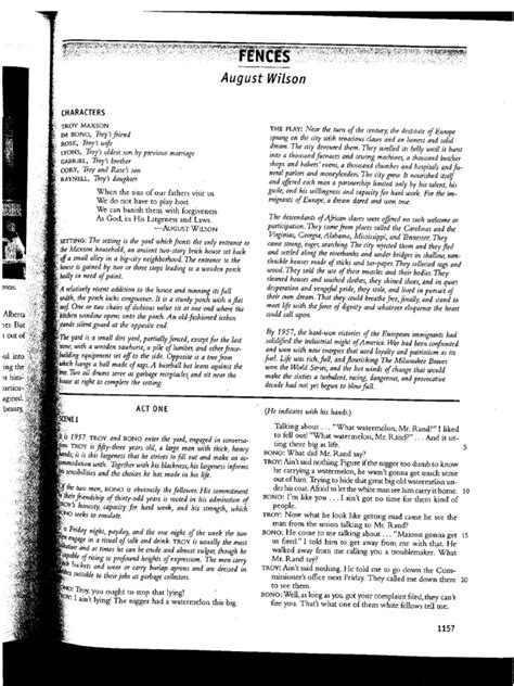 Full Download Fences By August Wilson Pdf 