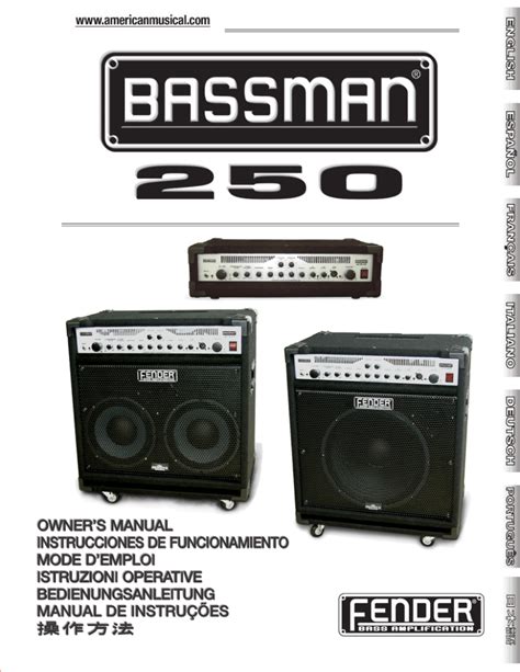 Full Download Fender Bassman 250 Manual 