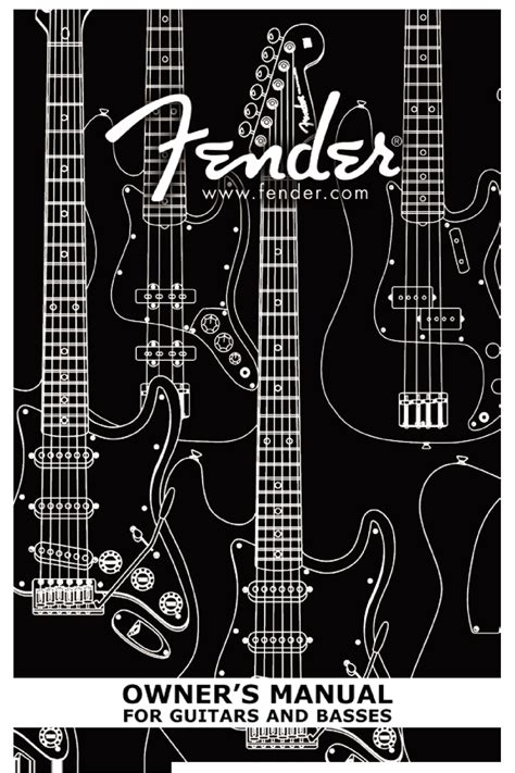 Read Fender Dimension Bass Guitars Owners Manual 