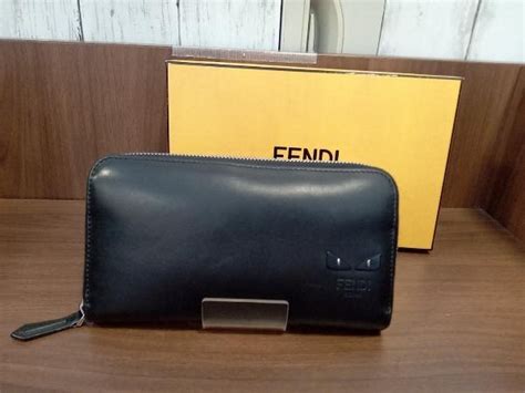 FENDI 188 - 188 Fendi Kan I Black Leather Hand Bag Tas Selempang Pesta