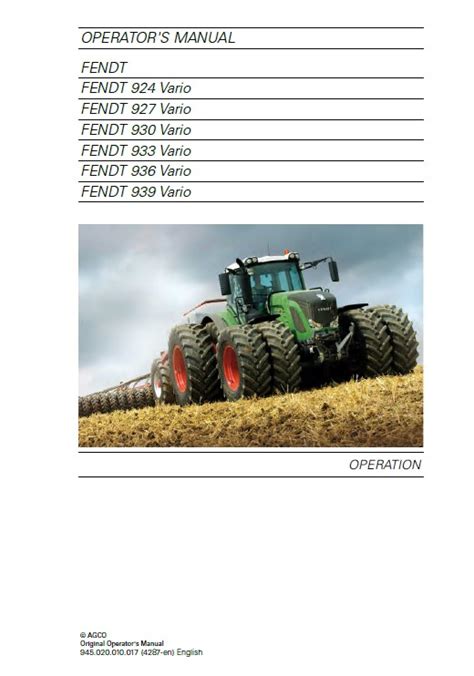 Full Download Fendt 930 Service Manual 