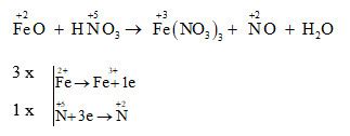 feo+hno3 | FeO HNO3 H2O NO FeNO33 VietJack
