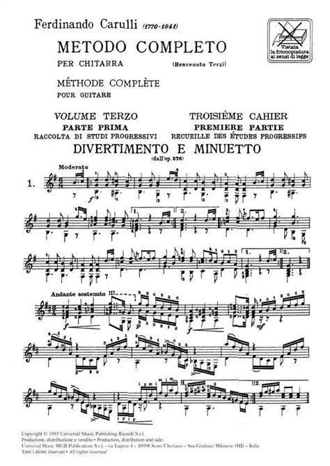 Ferdinando Carulli Guitar Method