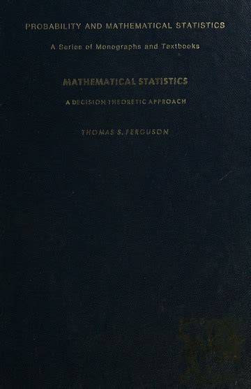 ferguson mathematical statistics