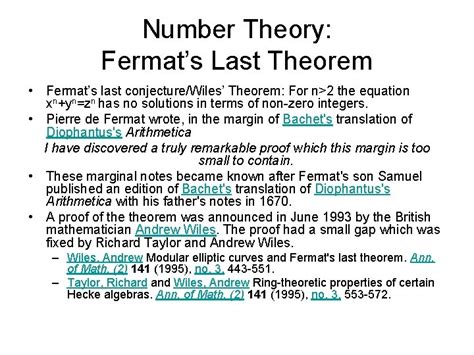 fermats last theorem explained in spanish