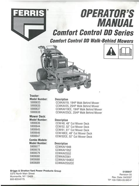 Ferris Mower Manual