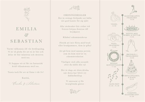 festprogram innehåll