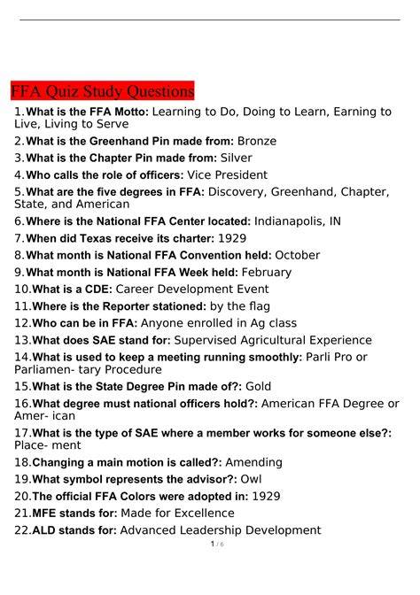 ffa study questions and answers acca 2014