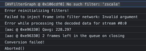 ffmpeg null filter when configuring (no such filter