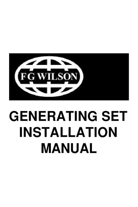 Read Online Fg Wilson Installation Manual File Type Pdf 