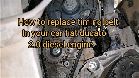 fiat diesel engine timing marks