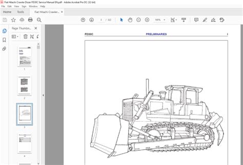 Read Fiat Hitachi Fd30C Crawler Dozer Workshop Manual 