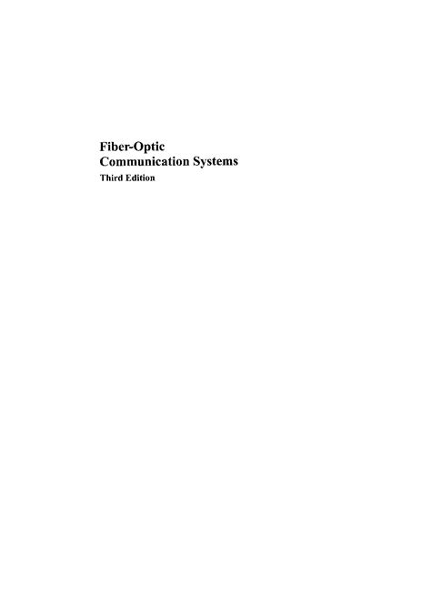 Read Online Fiber Optic Communication Systems Agrawal Solution Manual 