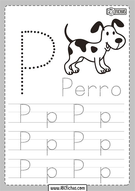 Ficha con la letra P: Descubre su uso y ejemplos en español