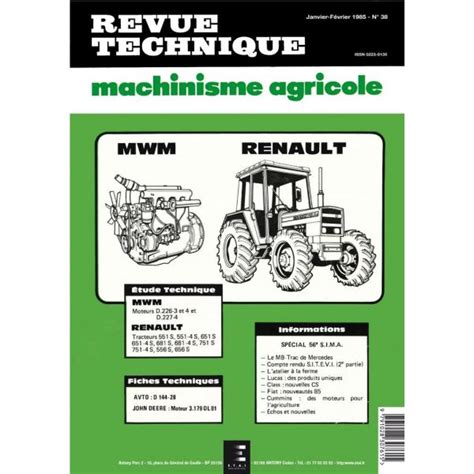 Read Online Fiche Technique Tracteur Renault 551 4S 