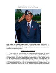 fidel ramos biography powerpoint samples