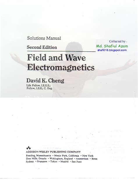 Fields And Wave Electromagnetics 2nd Edition