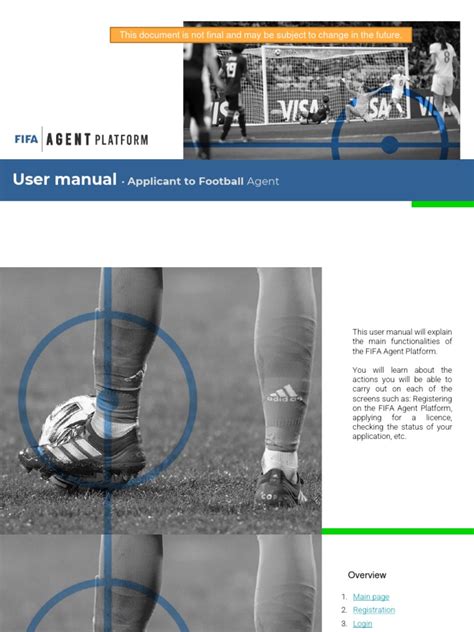 Fifa Player Agent Manual