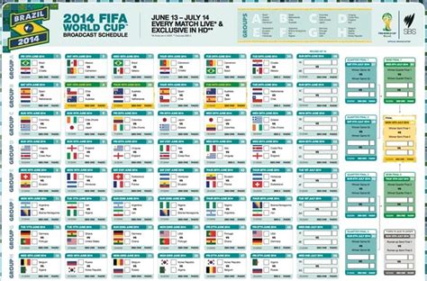 Fifa World Cup 2014 Schedule Pdf