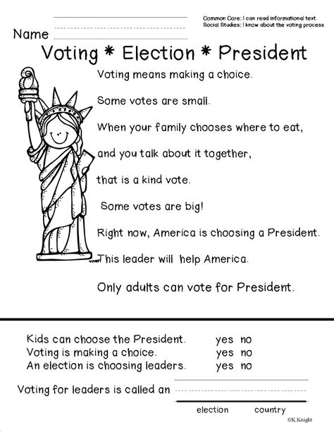 Fifth Elections Voting Worksheets Tpt Election Day Fifth Grade Worksheet - Election Day Fifth Grade Worksheet