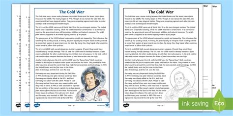 Fifth Grade Cold War Reading Comprehension Activity Twinkl 5th Grade Cold Reads - 5th Grade Cold Reads