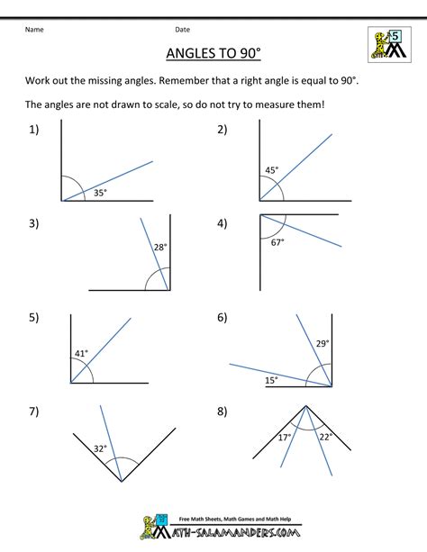 Fifth Grade Grade 5 Angles Questions For Tests 5th Grade Angle Worksheet - 5th Grade Angle Worksheet
