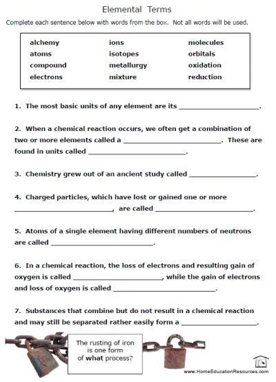 Fifth Grade Grade 5 Chemistry Questions Helpteaching Chemical Reaction Worksheet 5th Grade - Chemical Reaction Worksheet 5th Grade