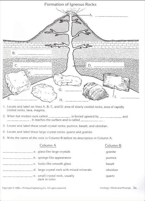 Fifth Grade Grade 5 Geology Questions For Tests Geology Worksheet Grade 5 - Geology Worksheet Grade 5