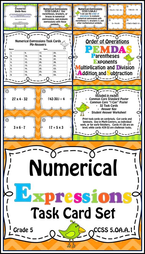 Fifth Grade Numerical Expressions Activity Teacher Made Twinkl 5th Grade Worksheet Algebraic Expressions - 5th Grade Worksheet Algebraic Expressions