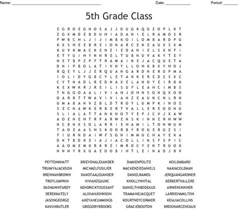 Fifth Grade Word Search   5th Grade Science Word Search - Fifth Grade Word Search