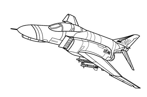 Fighter Plane Coloring Pages   Fighter Jet Coloring Pages Free Coloring Nation - Fighter Plane Coloring Pages