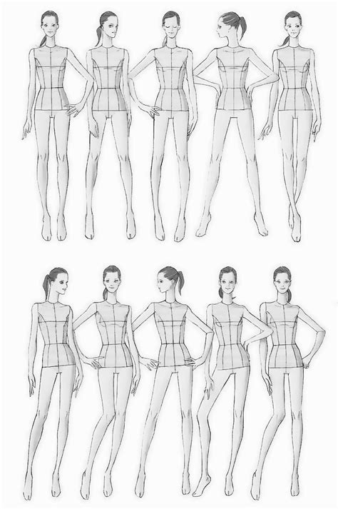 Figuras de mujer para plantillas de moda – Diseños únicos y versátiles