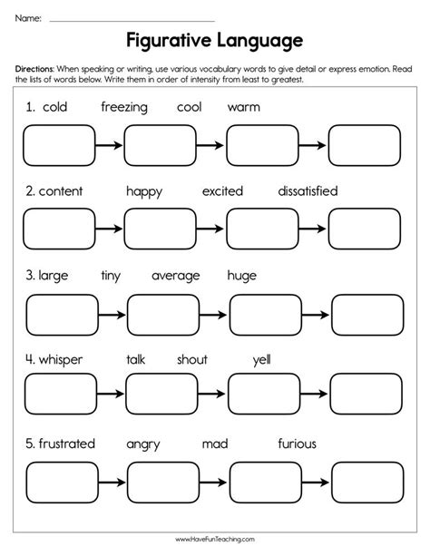 Figurative Language Online Pdf Activity For Grade 6 Grade 6 Language Arts Worksheets - Grade 6 Language Arts Worksheets