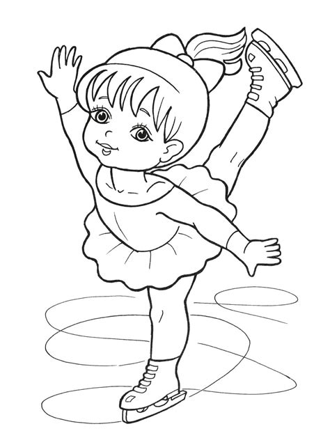Figure Skating Coloring Pages Free Printable Pdf Ice Skate Coloring Page - Ice Skate Coloring Page