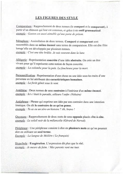 Figures De Style