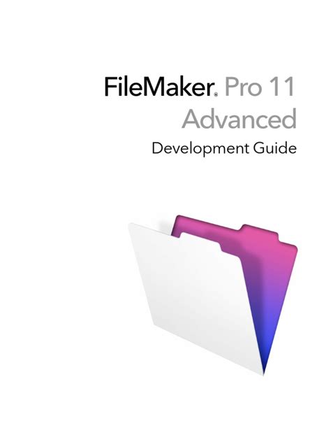 Read Filemaker 11 User Guide 