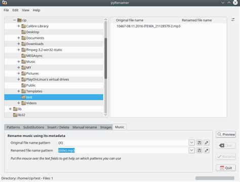 filenames Replace file name with title in multiple audio files Unix