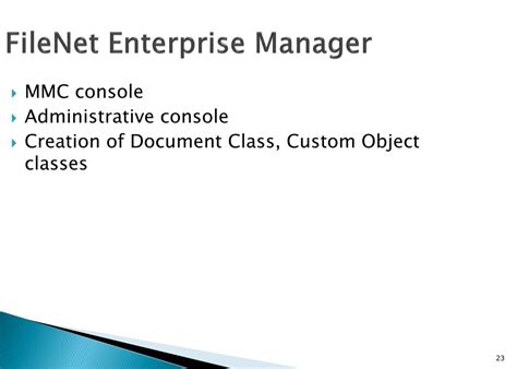 Filenet Enterprise Manager