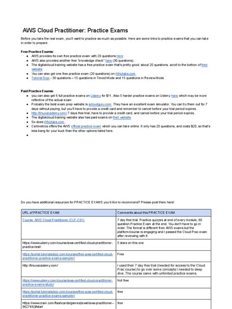 Filetypepdf Aws Cloud Practitioner Practice Exam
