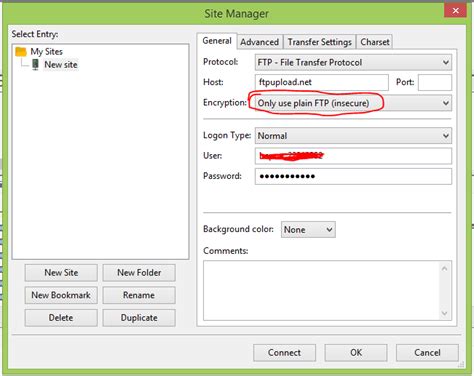 filezilla is not connecting to server