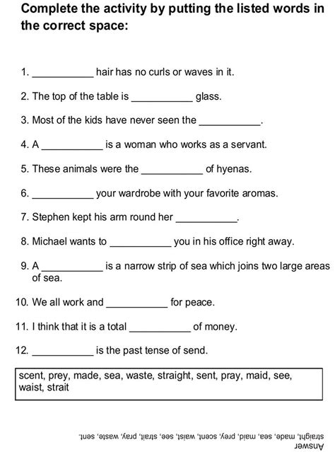 Fill In The Blanks General Grammar Exercise Fill In The Blanks Exercises - Fill In The Blanks Exercises
