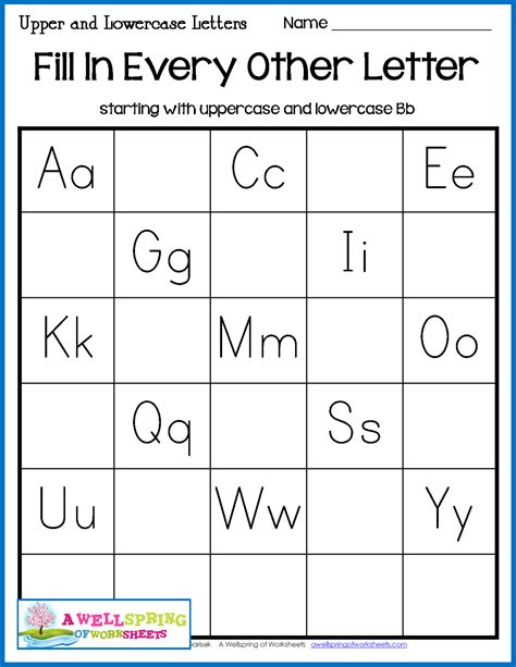 Fill In The Missing Letter A Z Worksheets A To Z Missing Letters - A To Z Missing Letters
