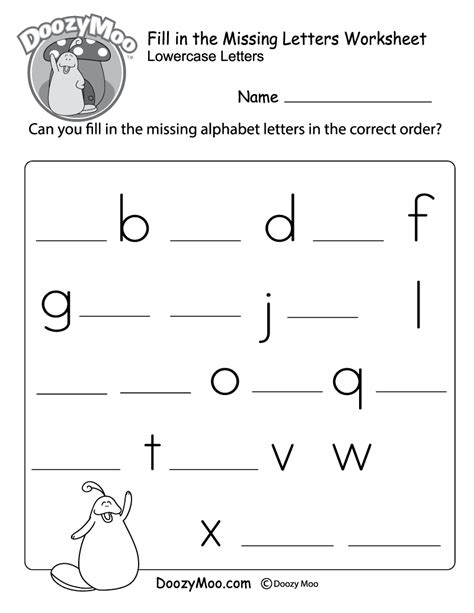 Fill In The Missing Letter Worksheets Easy Peasy Missing Letter Worksheet - Missing Letter Worksheet