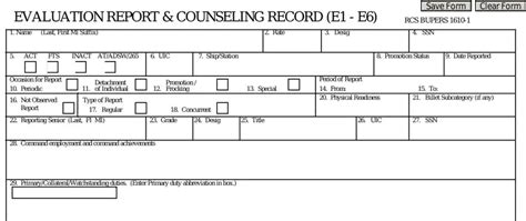 Fillable Navy Eval