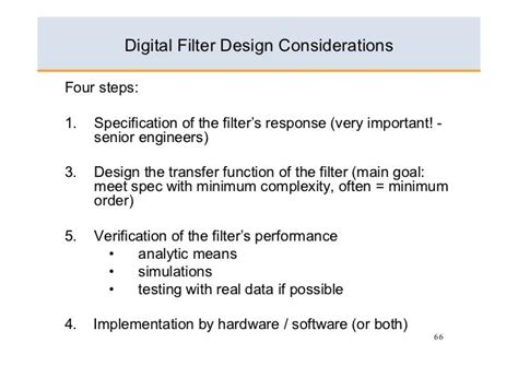 Filter Basics Dsp