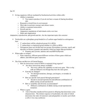 Final Bio 142 Exam